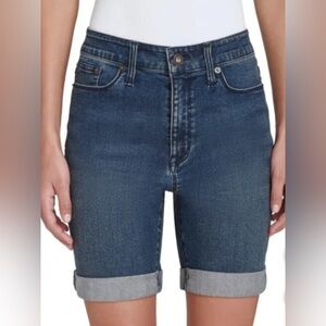 NEW DKNY Women's Denim Bermuda Short Dk Blue/ Denim and White avail. 10-14